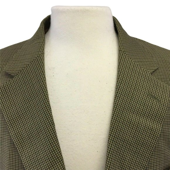 Stafford Suit Jacket Blazer Sports Coat Mens 44R Brown Herringbone Wool Blend - Picture 5 of 7
